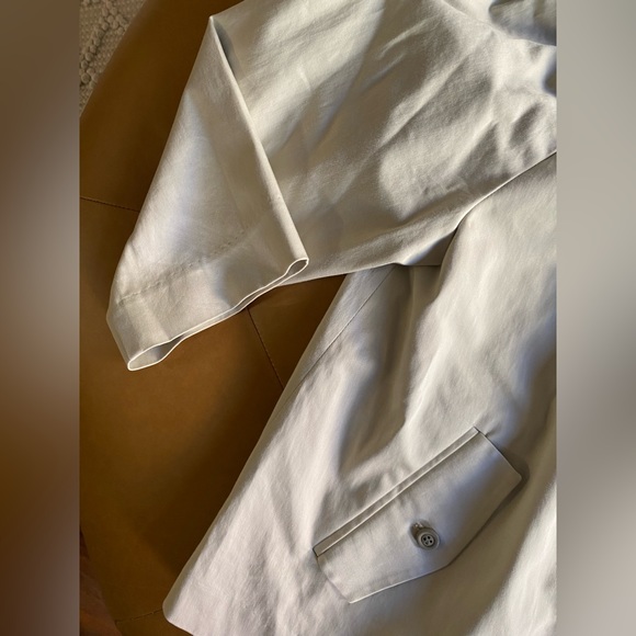 Theory Cropped Jacket Coat Women’s Size Small Beige Cream Drawstring - Picture 4 of 9